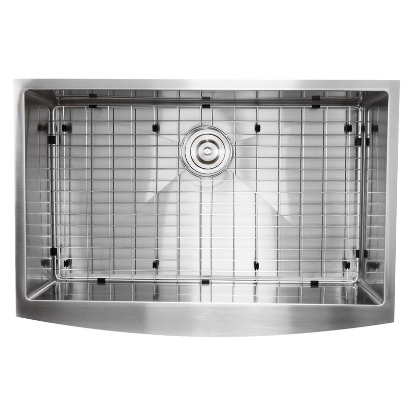 Nantucket Sinks Apron332210-SR-16 - 33 Inch Pro Series Small Radius Farmhouse Apron Front Stainless Steel Sink - view 4