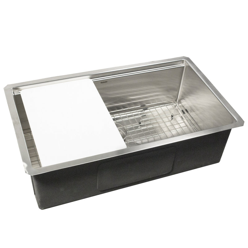 Nantucket Sinks AW-PS-3219-16 All Weather Prep Station Small Radius Undermount Stainless Sink with Accessories - view 2