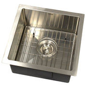 Nantucket Sinks AW1515-16 - 15 Inch All Weather Collection Square Undermount Small Radius Stainless Steel Bar/Prep Sink - view 2