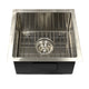 Nantucket Sinks AW1515-16 - 15 Inch All Weather Collection Square Undermount Small Radius Stainless Steel Bar/Prep Sink
