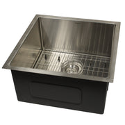 Nantucket Sinks AW1919-16 All Weather Prep-Station Single Bowl Undermount Stainless Steel Entertainment Sink - view 3