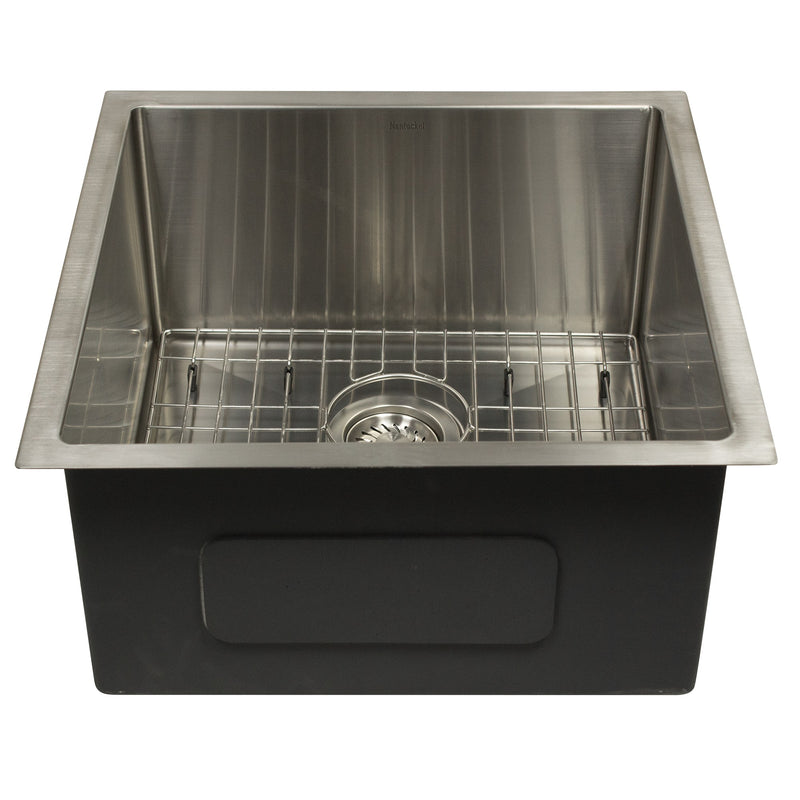 Nantucket Sinks AW1919-16 All Weather Prep-Station Single Bowl Undermount Stainless Steel Entertainment Sink - view 4