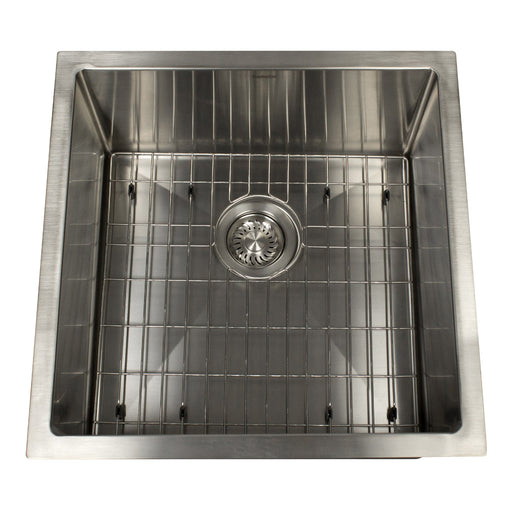 Nantucket Sinks AW1919-16 All Weather Prep-Station Single Bowl Undermount Stainless Steel Entertainment Sink