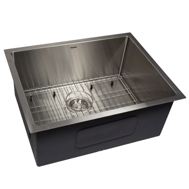 Nantucket Sinks AW2318-16 All Weather Rectangle Single Bowl Undermount Small Radius Corners Stainless Steel Kitchen Sink - view 3