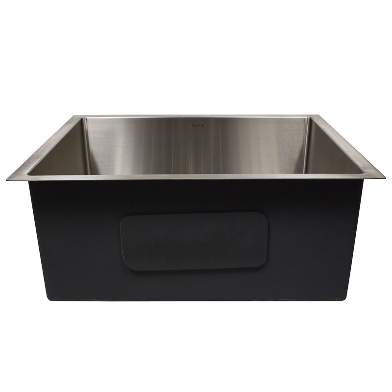 Nantucket Sinks AW2318-16 All Weather Rectangle Single Bowl Undermount Small Radius Corners Stainless Steel Kitchen Sink - view 4