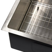 Nantucket Sinks AW2318-16 All Weather Rectangle Single Bowl Undermount Small Radius Corners Stainless Steel Kitchen Sink - view 6