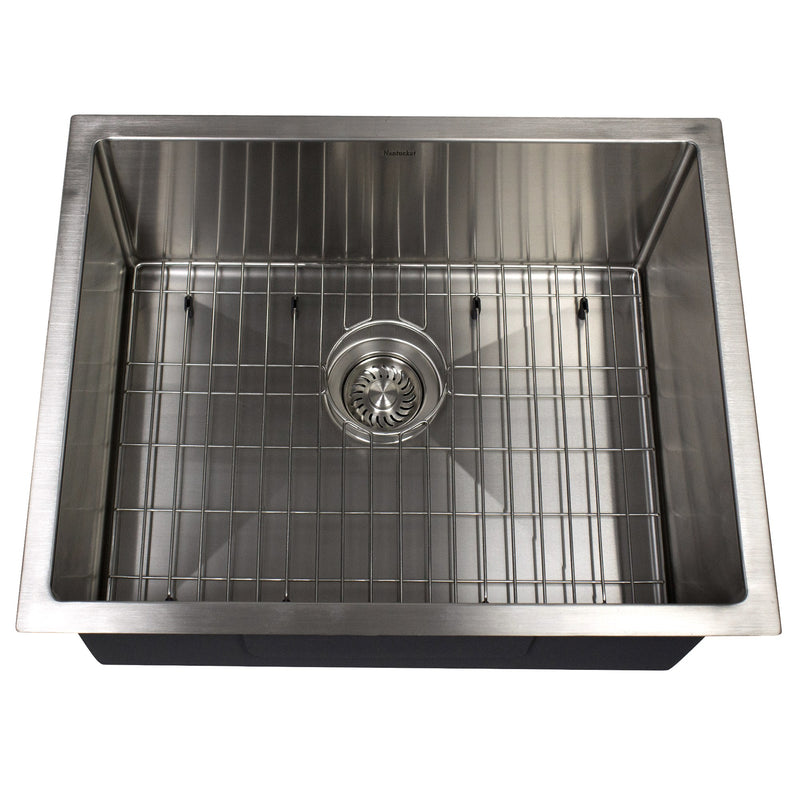 Nantucket Sinks AW2318-16 All Weather Rectangle Single Bowl Undermount Small Radius Corners Stainless Steel Kitchen Sink