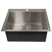 Nantucket Sinks AW2522-16 All Weather Small Radius Top mount Single Hole Stainless Kitchen Sink - view 2