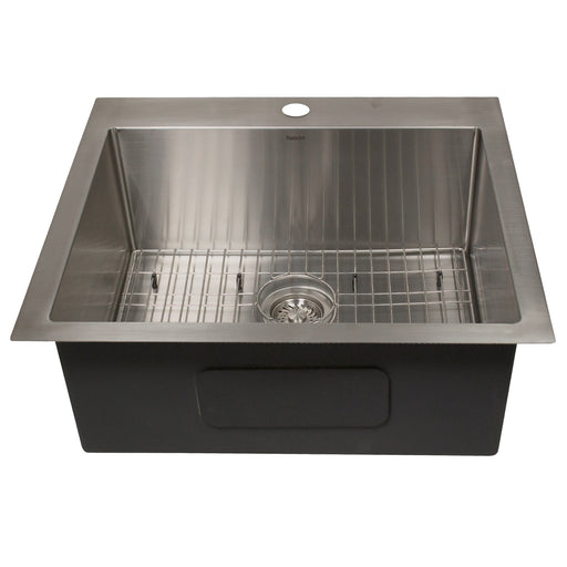 Nantucket Sinks AW2522-16 All Weather Small Radius Top mount Single Hole Stainless Kitchen Sink - view 2