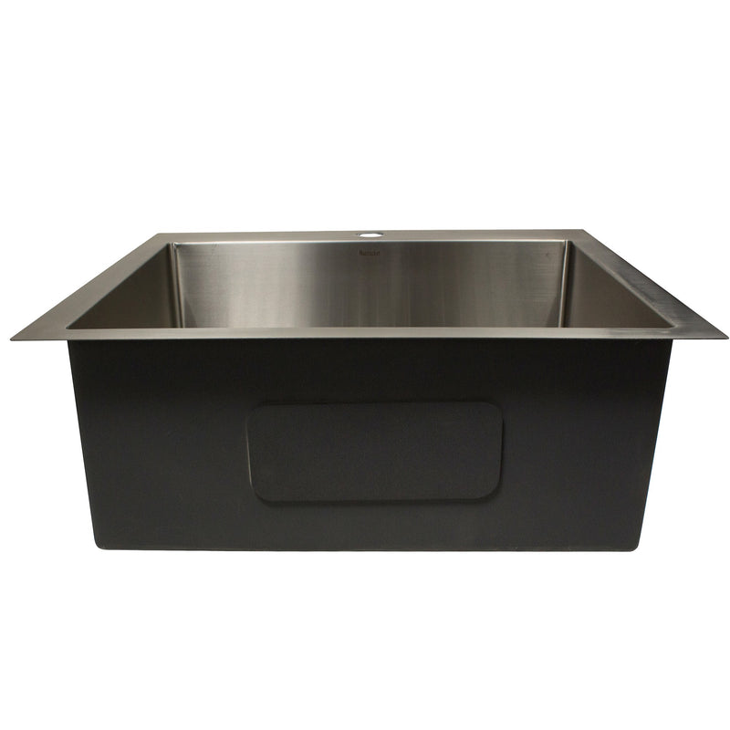 Nantucket Sinks AW2522-16 All Weather Small Radius Top mount Single Hole Stainless Kitchen Sink - view 5