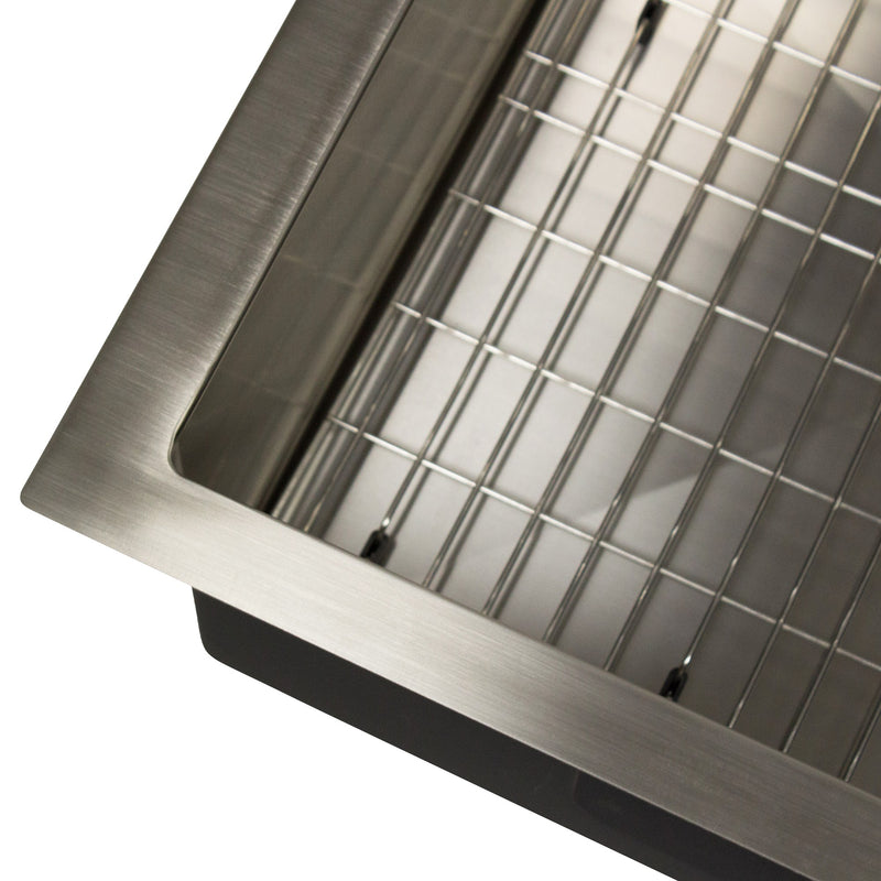 Nantucket Sinks AW2522-16 All Weather Small Radius Top mount Single Hole Stainless Kitchen Sink - view 6