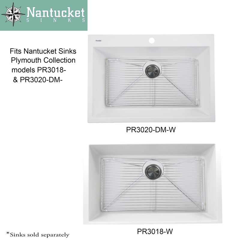 Nantucket Sinks Stainless Steel Bottom Grid BG-PR3018 - view 3