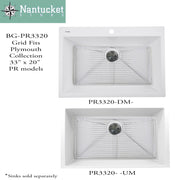 Nantucket Sinks Stainless Steel Bottom Grid BG-PR3320 - view 2