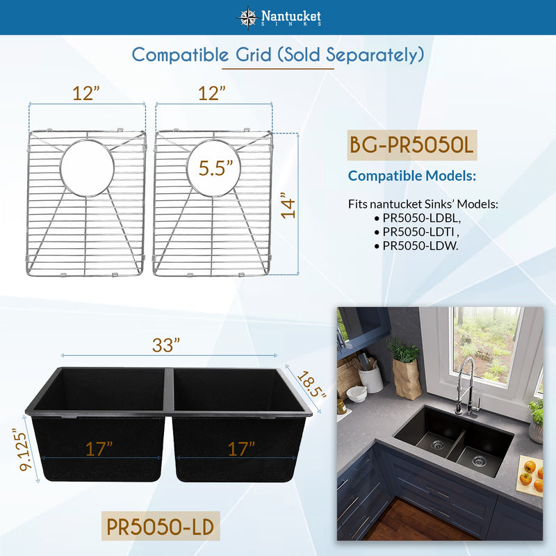 Nantucket Sinks Stainless Steel Bottom Grids Set BG-PR5050L - view 4