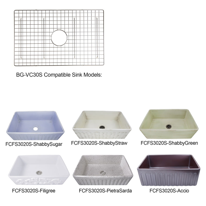 Nantucket Sinks Stainless Steel Bottom Grid BG-VC30S - view 3