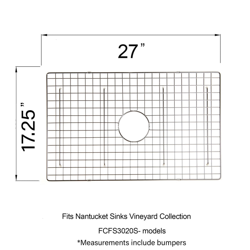 Nantucket Sinks Stainless Steel Bottom Grid BG-VC30S - view 4