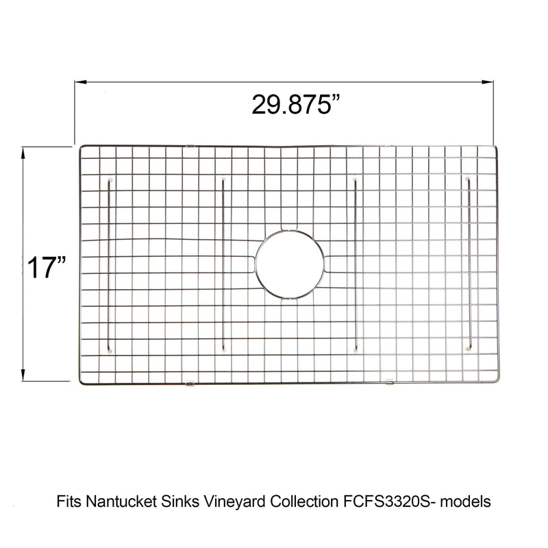 Nantucket Sinks Stainless Steel Bottom Grid BG-VC33S - view 2