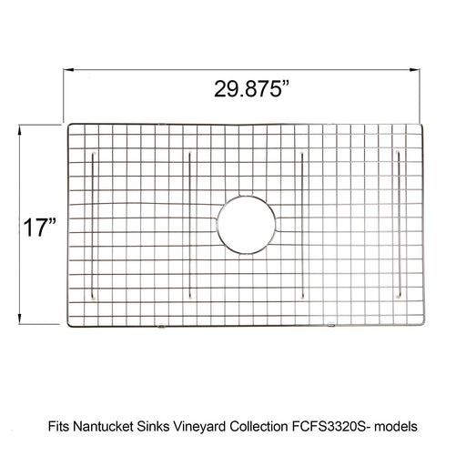 Nantucket Sinks Stainless Steel Bottom Grid BG-VC33S - view 2