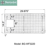 Nantucket Sinks Stainless Steel Bottom Grid BG-WF3320 - view 6