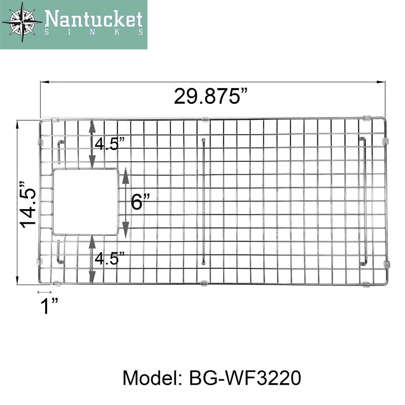 Nantucket Sinks Stainless Steel Bottom Grid BG-WF3320 - view 6