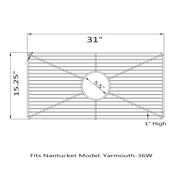 Nantucket Sinks Stainless Steel Bottom Grid BG-YM36 - view 2
