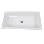 Nantucket Sinks 35.5 Inch Rectangular Italian Fireclay Vessel Sink Canal35-90 - view 2