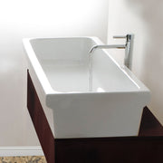 Nantucket Sinks 35.5 Inch Rectangular Italian Fireclay Vessel Sink Canal35-90 - view 6