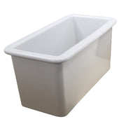 Nantucket Sinks Cape189 Single Bowl Dualmount Fireclay Bar-Prep Sink White - view 4