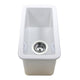 Nantucket Sinks Cape189 Single Bowl Dualmount Fireclay Bar-Prep Sink White