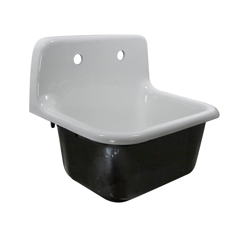 Nantucket Sinks 22-inch Cast Iron Wallmount Utility Sink CI-2218WNRG - view 2