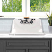 Nantucket Sinks 22-inch Cast Iron Wallmount Utility Sink CI-2218WNRG - view 8
