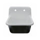 Nantucket Sinks 22-inch Cast Iron Wallmount Utility Sink CI-2218WNRG