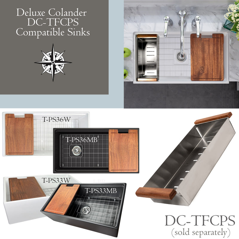 Nantucket Sinks DC-TFCPS Deluxe Colander for Fireclay Workstation Farmhouse Sinks - view 4