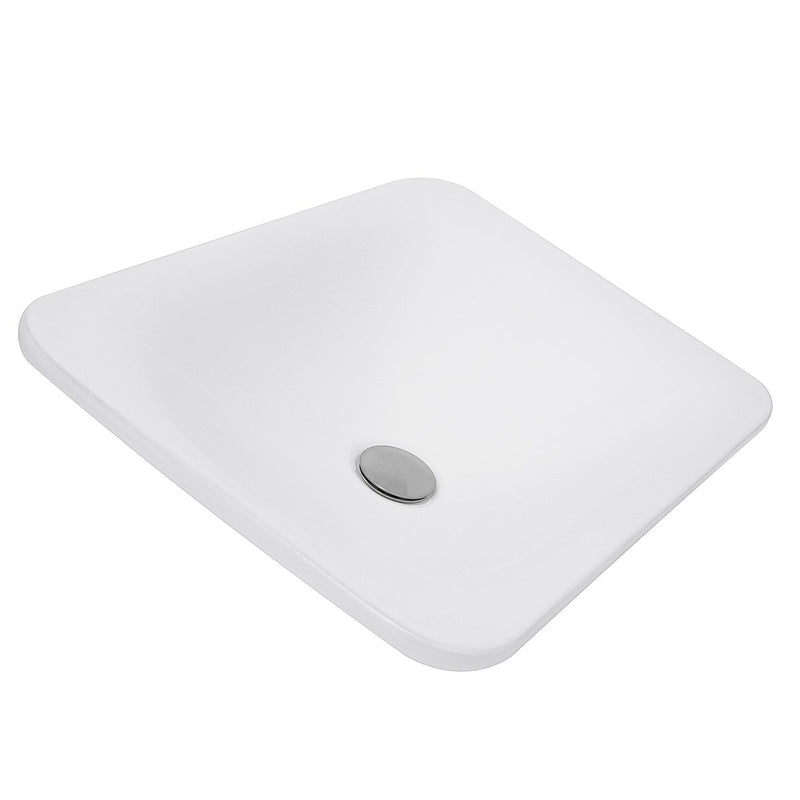 Nantucket Sinks 21 Inch Rectangular Drop-In Ceramic Vanity Sink DI-2114-R - view 2
