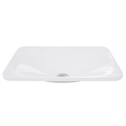 Nantucket Sinks 21 Inch Rectangular Drop-In Ceramic Vanity Sink DI-2114-R - view 3
