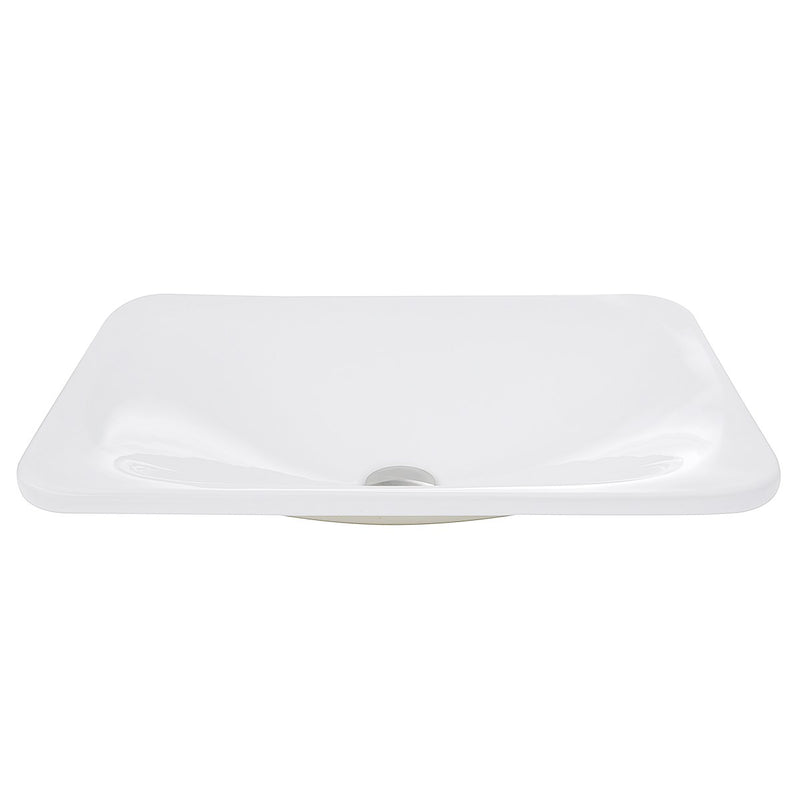 Nantucket Sinks 21 Inch Rectangular Drop-In Ceramic Vanity Sink DI-2114-R - view 3