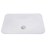 Nantucket Sinks 21 Inch Rectangular Drop-In Ceramic Vanity Sink DI-2114-R - view 4