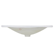 Nantucket Sinks 21 Inch Rectangular Drop-In Ceramic Vanity Sink DI-2114-R - view 5