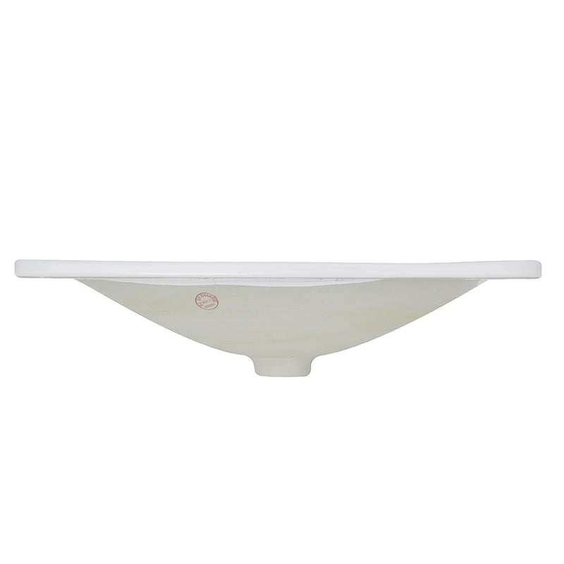 Nantucket Sinks 21 Inch Rectangular Drop-In Ceramic Vanity Sink DI-2114-R - view 5