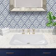 Nantucket Sinks 21 Inch Rectangular Drop-In Ceramic Vanity Sink DI-2114-R - view 6