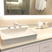 Nantucket Sinks 23 Inch 3-hole Rectangular Drop-In Ceramic Vanity Sink DI-2317-R8 - view 6