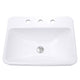 Nantucket Sinks 23 Inch 3-hole Rectangular Drop-In Ceramic Vanity Sink DI-2317-R8