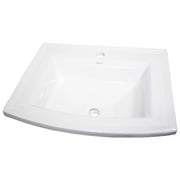 Nantucket Sinks 23 Inch Rectangular Drop-In Ceramic Vanity Sink DI-2320-R1 - view 2