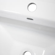 Nantucket Sinks 23 Inch Rectangular Drop-In Ceramic Vanity Sink DI-2320-R1 - view 3