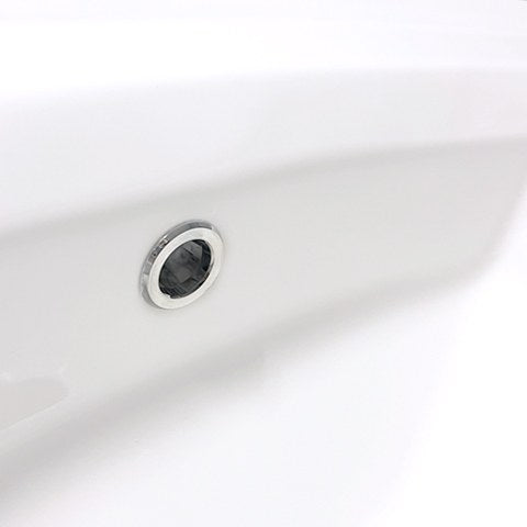 Nantucket Sinks 23 Inch Rectangular Drop-In Ceramic Vanity Sink DI-2320-R1 - view 6