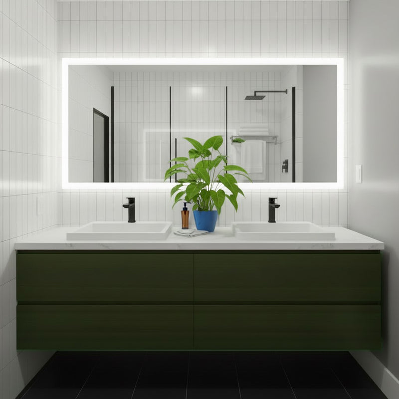 Nantucket Sinks 23 Inch Rectangular Drop-In Ceramic Vanity Sink DI-2320-R1 - view 8