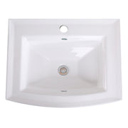 Nantucket Sinks 23 Inch Rectangular Drop-In Ceramic Vanity Sink DI-2320-R1