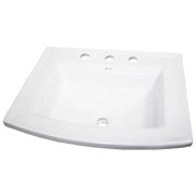 Nantucket Sinks 23 Inch Rectangular Drop-In Ceramic Vanity Sink DI-2320-R8 - view 2