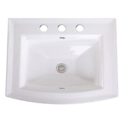 Nantucket Sinks 23 Inch Rectangular Drop-In Ceramic Vanity Sink DI-2320-R8