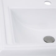 Nantucket Sinks 23 Inch Rectangular Drop-In Ceramic Vanity Sink DI-2418-R1 - view 3